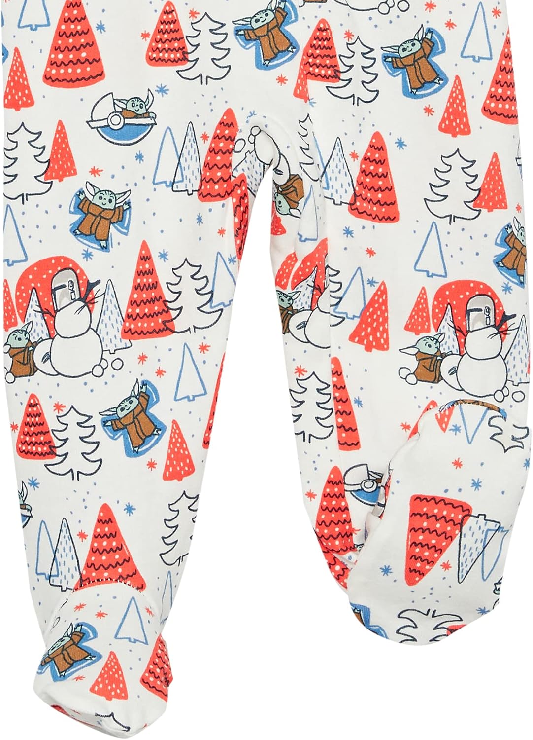 Amazon Essentials Disney | Marvel | Star Wars Unisex Babies' and Toddlers' Snug-Fit Cotton Footed Pajamas, Multipacks