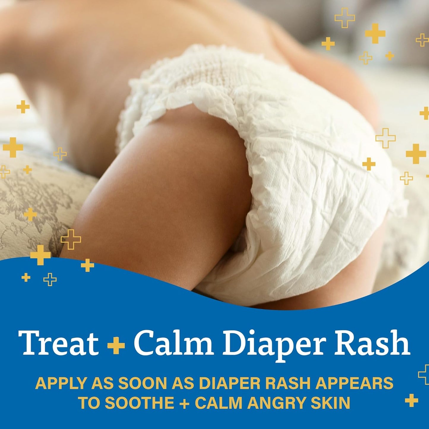 A+D Treat + Heal Zinc Oxide Diaper Rash Cream 16 oz Jar - Soothes & Treats Diaper Rash - Zinc Oxide 10% Dimethicone 1% - Easy Spreading Cream for Baby - Fast Acting