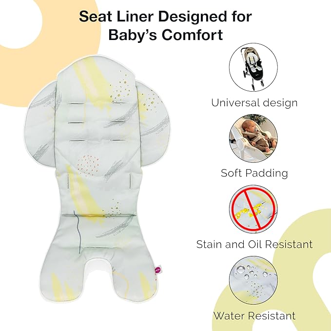 ORIBEL Cocoon Z High Chair & Seat Liner Combo | Convertible High Chair for Newborn to Toddler | Easy Move Gliders | Easy to Clean | Avocado Green