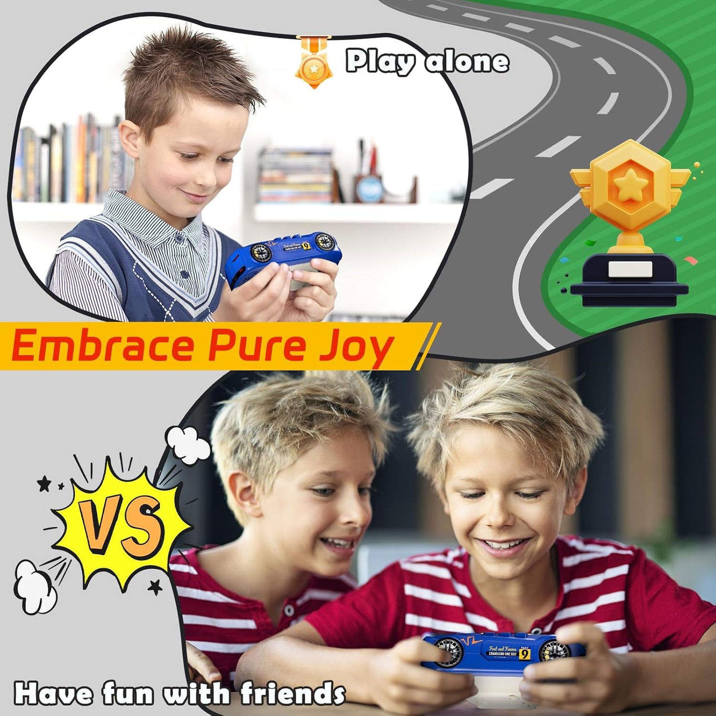 Light Up Pop It Game Fidget Toys, Handheld Games for Kids, Quick Push Bubbles Game Console, Autism Sensory Toys Birthday Gifts for Old Boys Girls Kids Teens