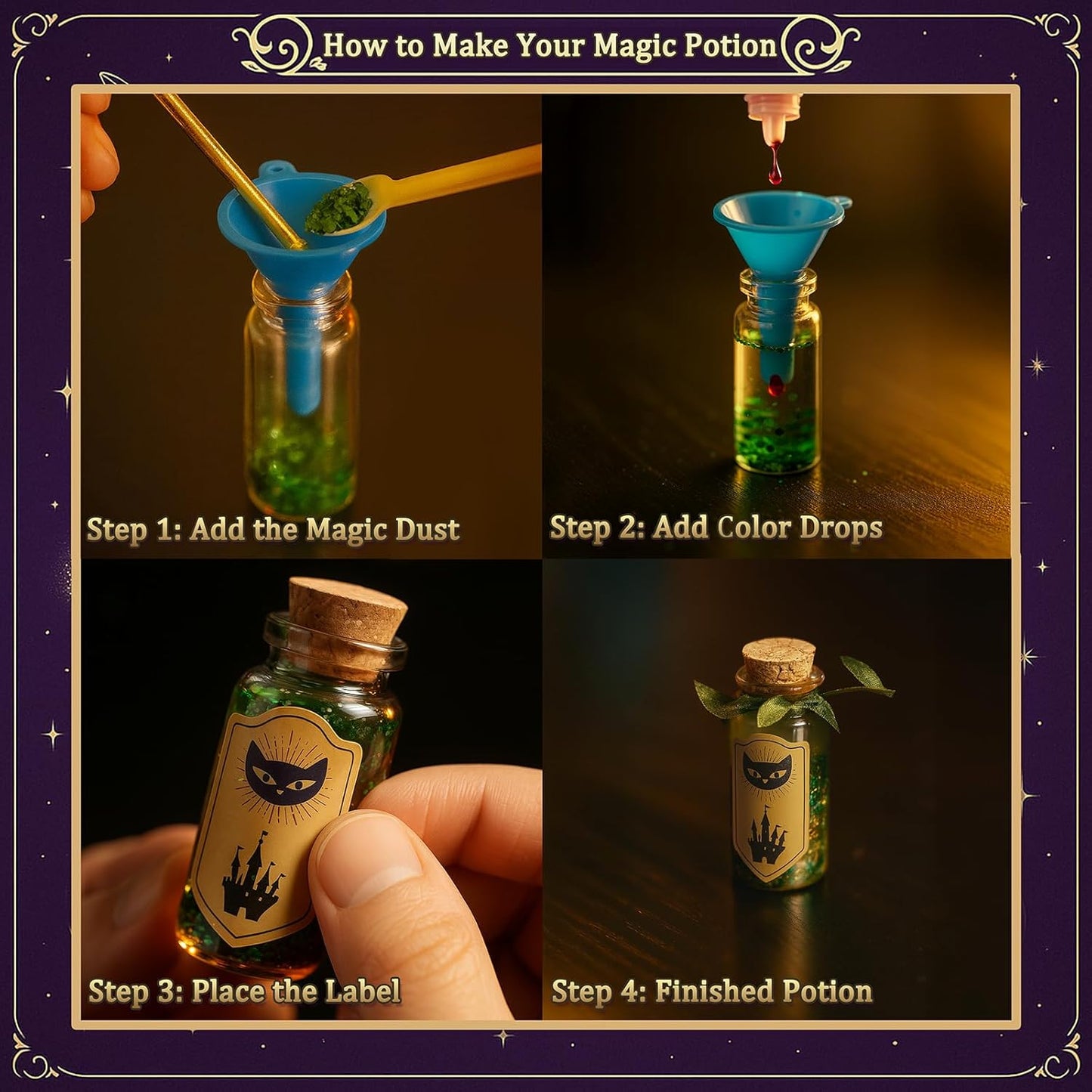 AMIZEY Fairy Potion Kit for Kids with Magic Growing Tree-20 Bottles- Gifts for Girls - 6 7 8 9 10 11 12 Year Old Girl Gifts