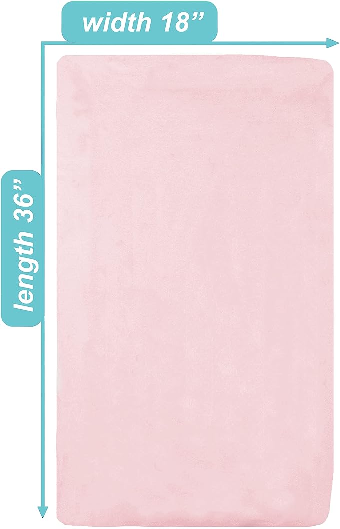 American Baby Company 2 Pack 100% Natural Cotton Fitted Cradle/Bassinet Sheets 36" x 18" - Soft, Breathable & Hypoallergenic Bed Sheets, Pink, Neutral for Boys & Girls