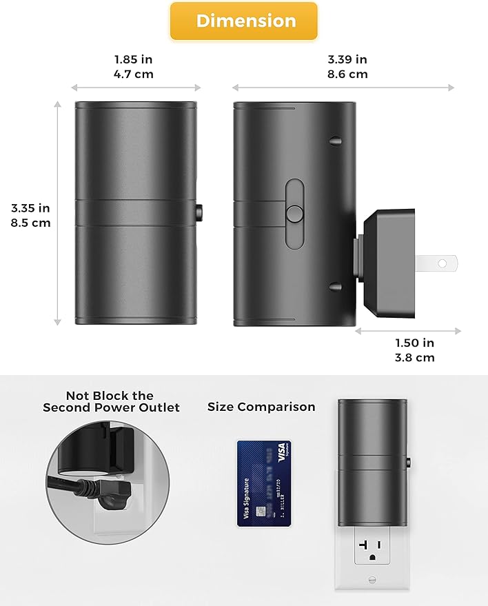 L LOHAS LED Bright Night Light, Night Lights Plug into Wall, 5000K Daylight White, Dimmable Nightlight Plug in with Light Sensor, Decorative LED Nightlights for Hallway Bathroom Kitchen, 2 Pack