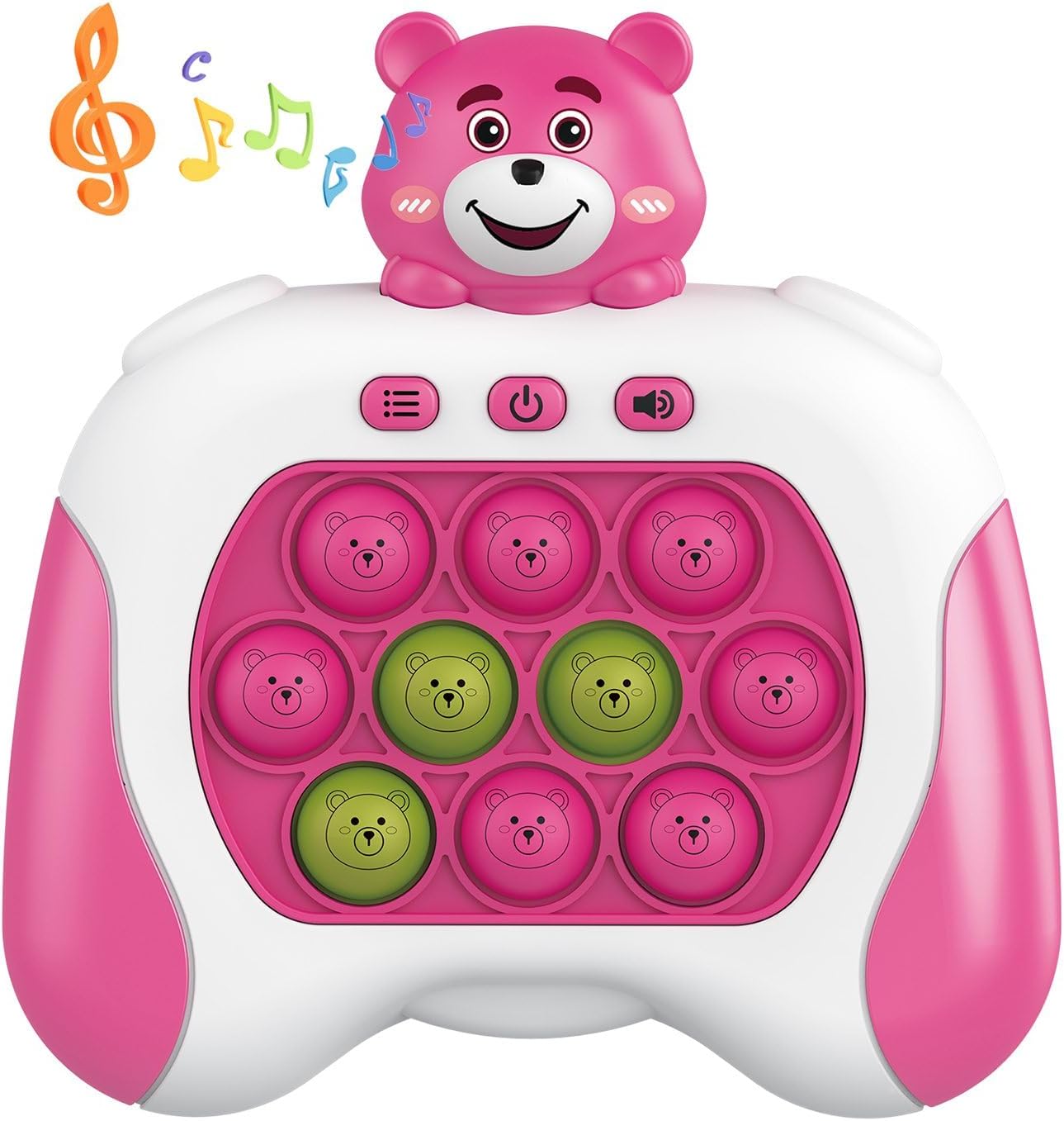 Fast Quick Push Bubble Pop Fidget Toy, Electronic Light Up Game Console, Cool Birthday Present for 6 7 8 9 10-12 Year Boys and Girls Pop Up Stress Relief Toy, Concentration Speed Puzzle Game for Kids