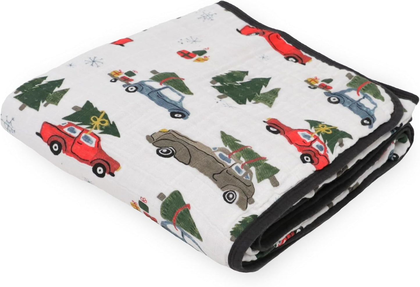 Little Unicorn Original Premium Cotton Quilt | Multi-Layered & Extra-Soft Muslin Fabric |for Babies & Toddlers (Holiday Haul)