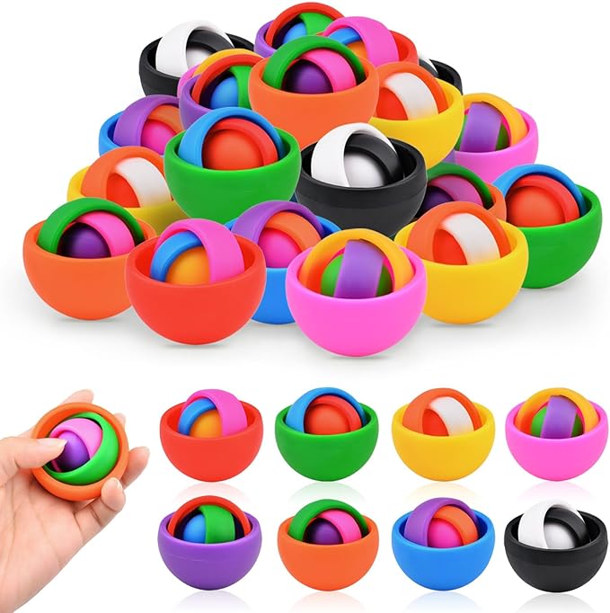 Fidget Toys Adults Pack, Fidget Spinner Set for Kids, Sensory Toys Boys Girls Teens Eaeter Egg Stuffers Party Favors, ADHD Autism Stress Relief Finger Toys, Gift for Kids Adult Birthday