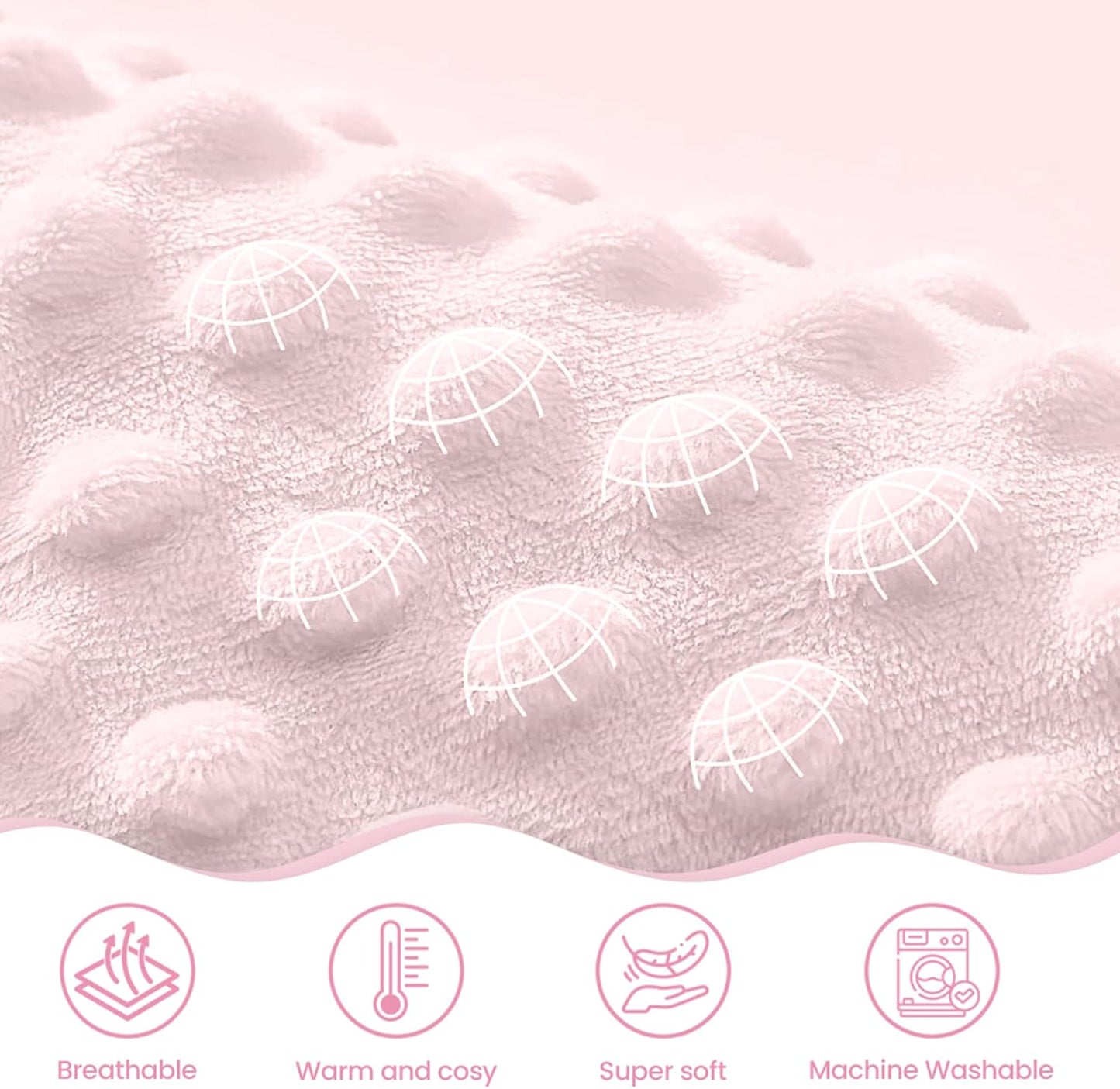 SANDJEST Rainbow Kid Blanket for Girls - 30 x 40 Kids Minky Blanket - Gifts for Kids on Birthday Christmas Nursery Bedroom Decor