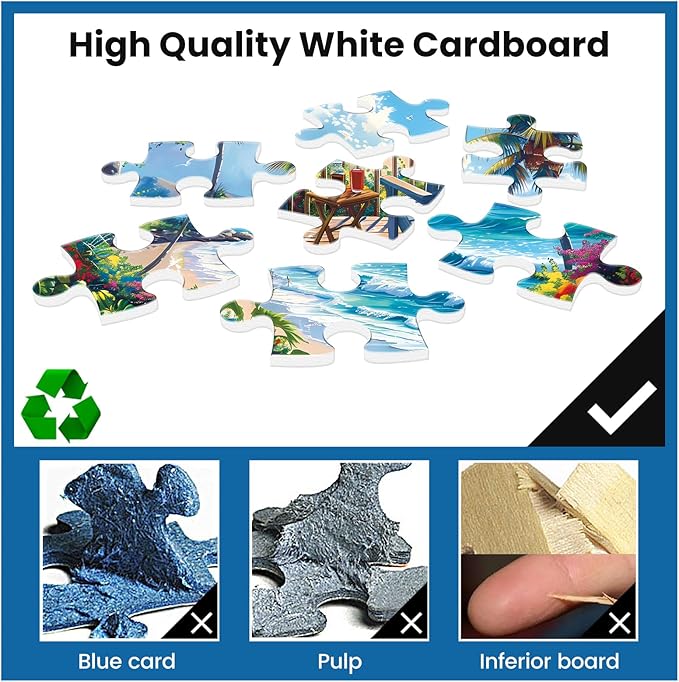 Jigsaw Puzzles for Adults 500 Pieces, Interlock Perfectly Letter on Back No Dust, Home Decor Birthday Party Gift Toy for Men Women Elders Seniors, 1:1 Poster Educational Toys & Games | 20.5 x 15 in