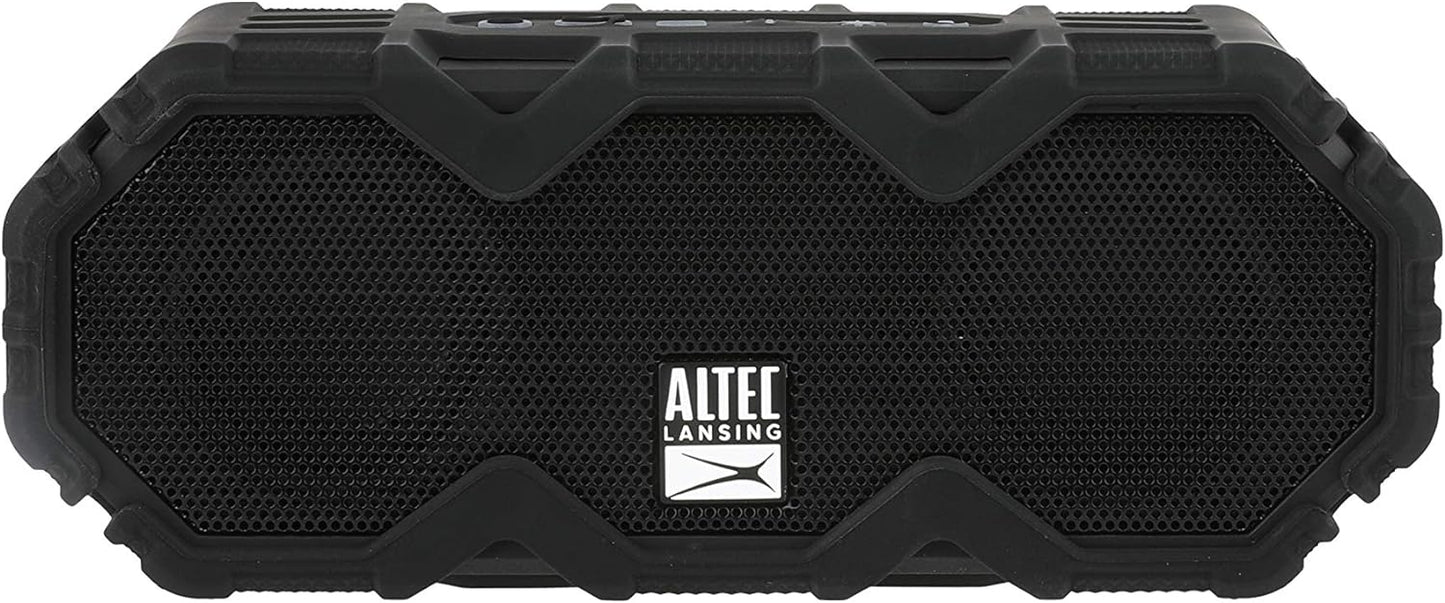 Altec Lansing LifeJacket Mini - Waterproof Bluetooth Speaker with Lights, Portable Wireless Speaker for Pool, Beach, Hiking, Sports, Camping, 16 Hour Playtime, Floats in Water