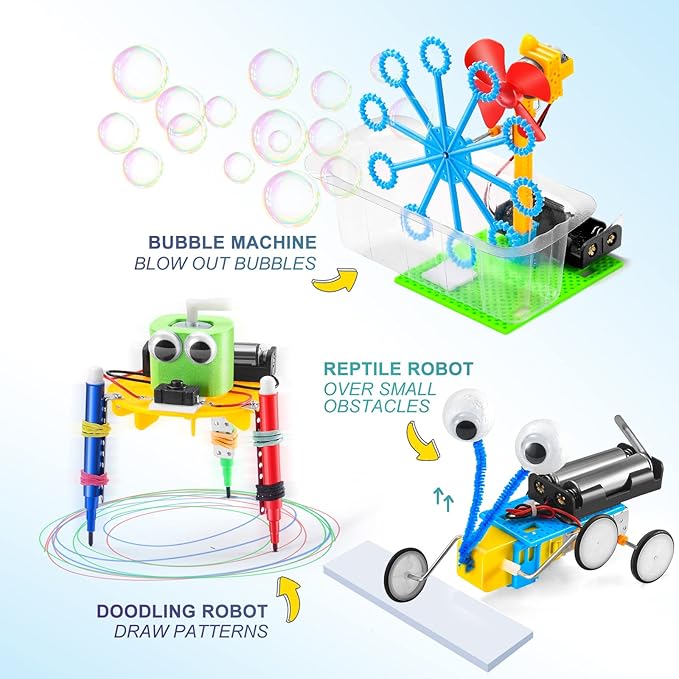 11 Set STEM Science Kit for Kids Ages 6-14 | Engineering & Physics Robot Building Science Experiments | Robotics STEM Toys for 8-12 Year Olds Boys & Girls