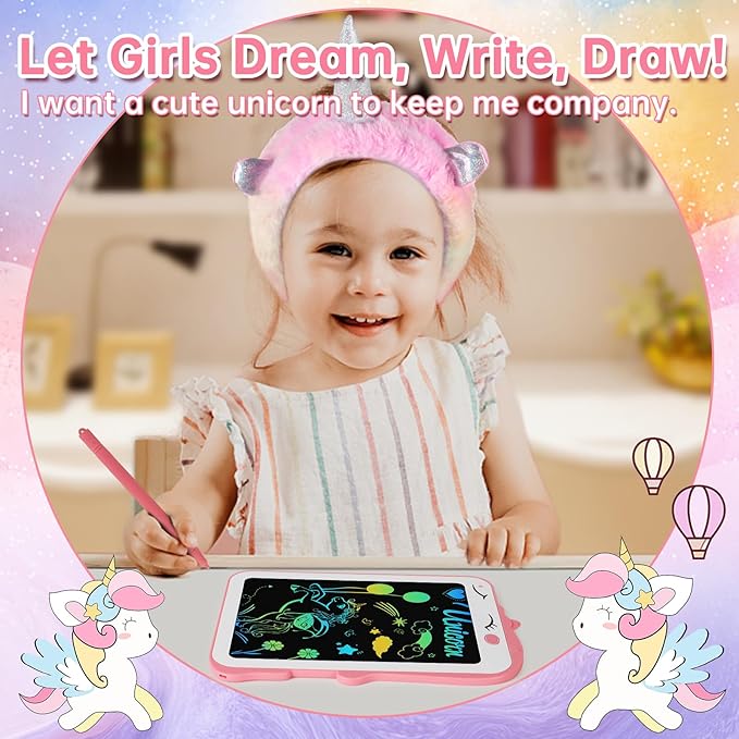 Jenria Unicorn Gifts for Girls, Girls Toys Age 6-8, Christmas Birthday Gifts for Girls Age 3 4 5 6 7 8 Years Old Girl Birthday Gift Ideas, Unicorn Toys, for Daughter, Niece