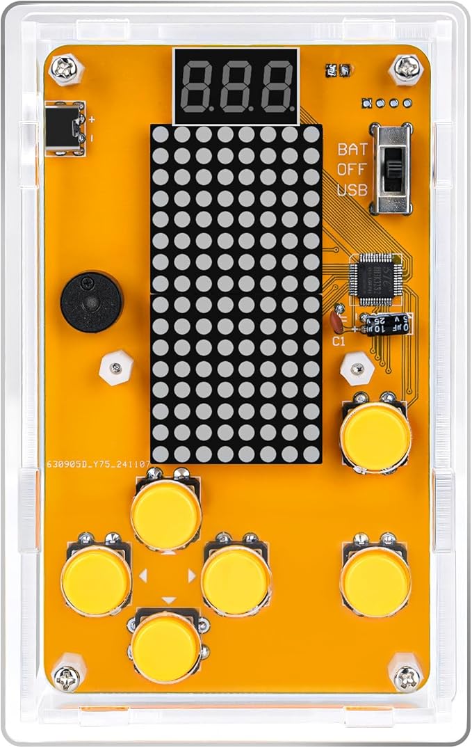 LEPANDA DIY Game Console, Soldering Project Kit, Electronics Solder Practice Kit, Designed for Students, Great STEM Project and Gift