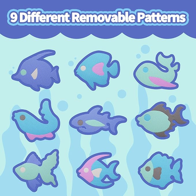 Coolcandy Baby Play Mat, 25Pcs Interlocking Puzzle Floor Mat, with Safety Fence - 0.4" Thick Non-Toxic EVA Foam Play Mat, for Infants & Toddlers 3-36 Months, Soft Puzzle Tiles for Play Areas