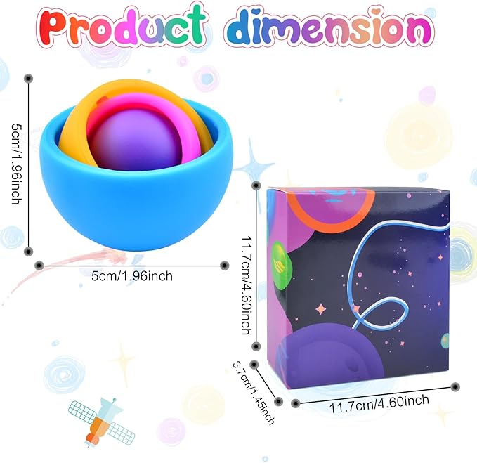 Fidget Toys Kids Pack, Fidget Spinner Set, Sensory Toys Boys Girls Teens, Eaeter Basket Stuffers Party Favors, ADHD Autism Stress Relief Finger Tools, Gift for Kids Adults Birthday