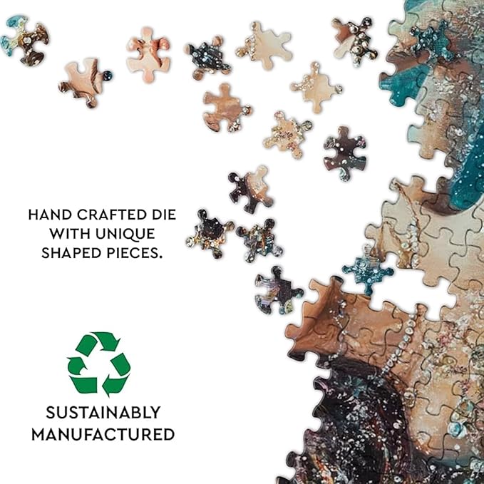 1000 Piece Jigsaw Puzzle - Mermaid Under The Sea - Adult Jigsaw Stress Relief Gift Poster Puzzle, Boxed Puzzle Assembly