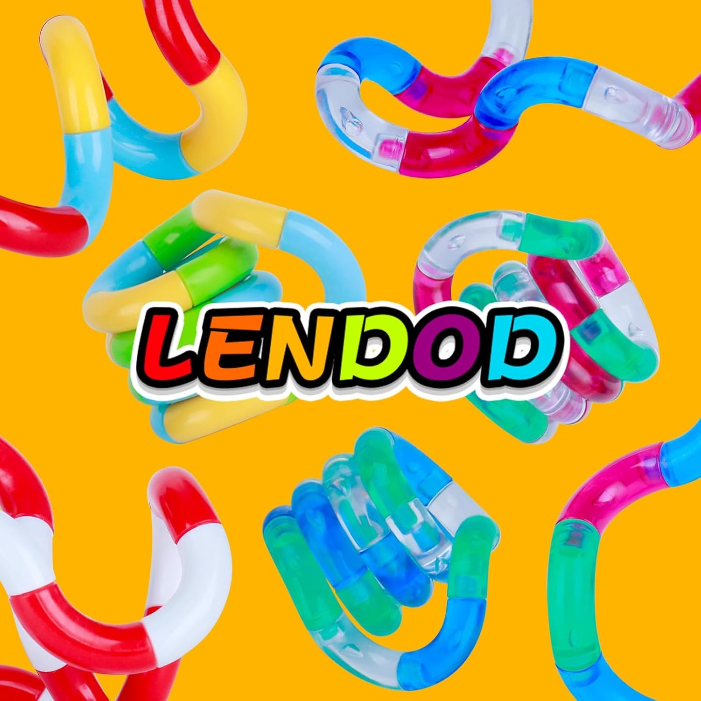 Classic (24-Pack) Fidget Twist Toys Brain Imagination Tools Multicolored Quiet Fidget Toys for Kids and Adults - Fidget Toy for Classroom Kids Silent ADHD - Gift for Teens and Adults