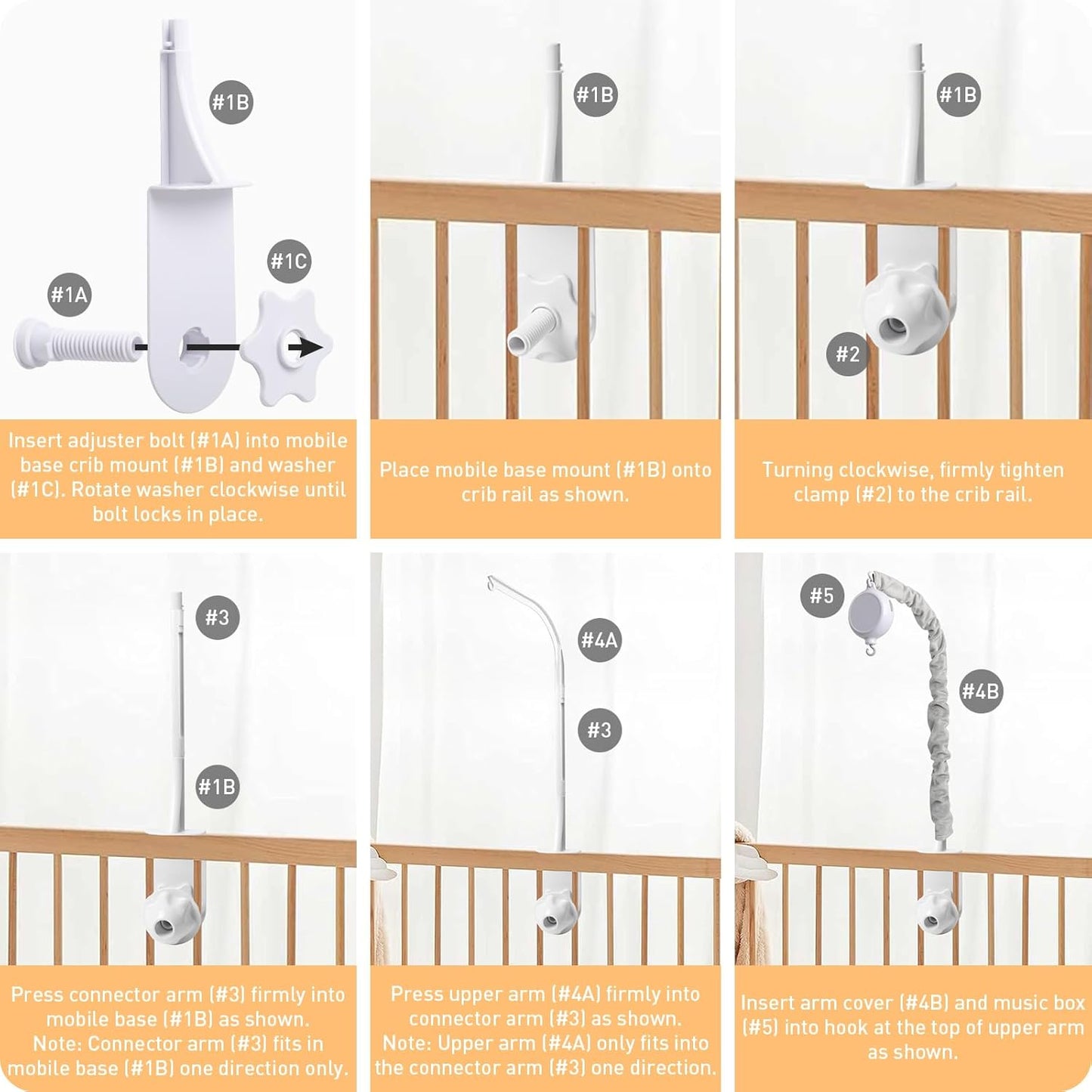 Baby Crib Mobile - Jungle Animal Mobile for Crib Nursery Musical Mobile Gender Neutral for Boys and Girls with 12 Lullabies Ceiling Mobile Presents for Newborn