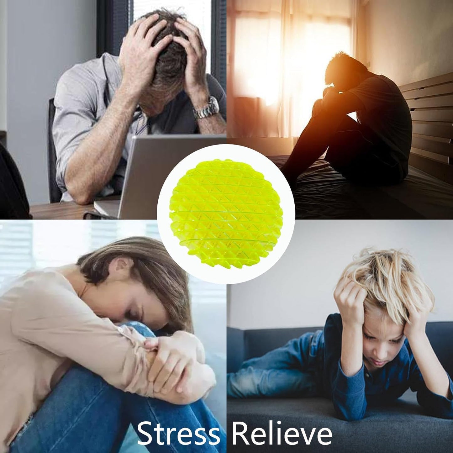 Fidget Worm Toy, Sensory Toy, Relaxation Therapy and Stress Relief Education Toys, The Best Stretch and Squeeze Toy Gift, Fidget Toy for Kids, Adults (4.72 inch) (Chartreuse)