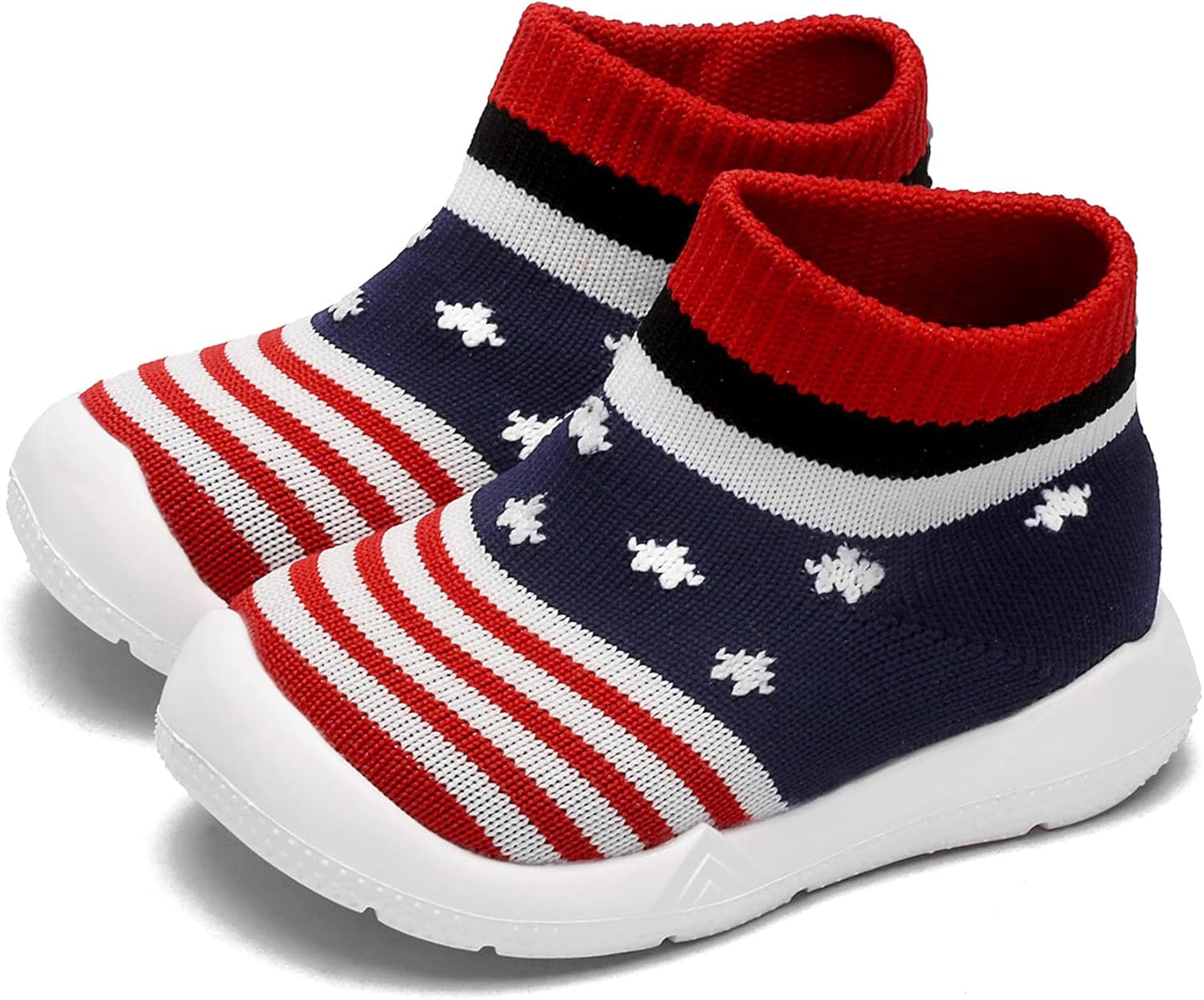 Engtoy Baby Shoes & Socks - Non-Slip Breathable Slippers with Soft Rubber Sole - Baby Boys & Girls Slip On Sneakers