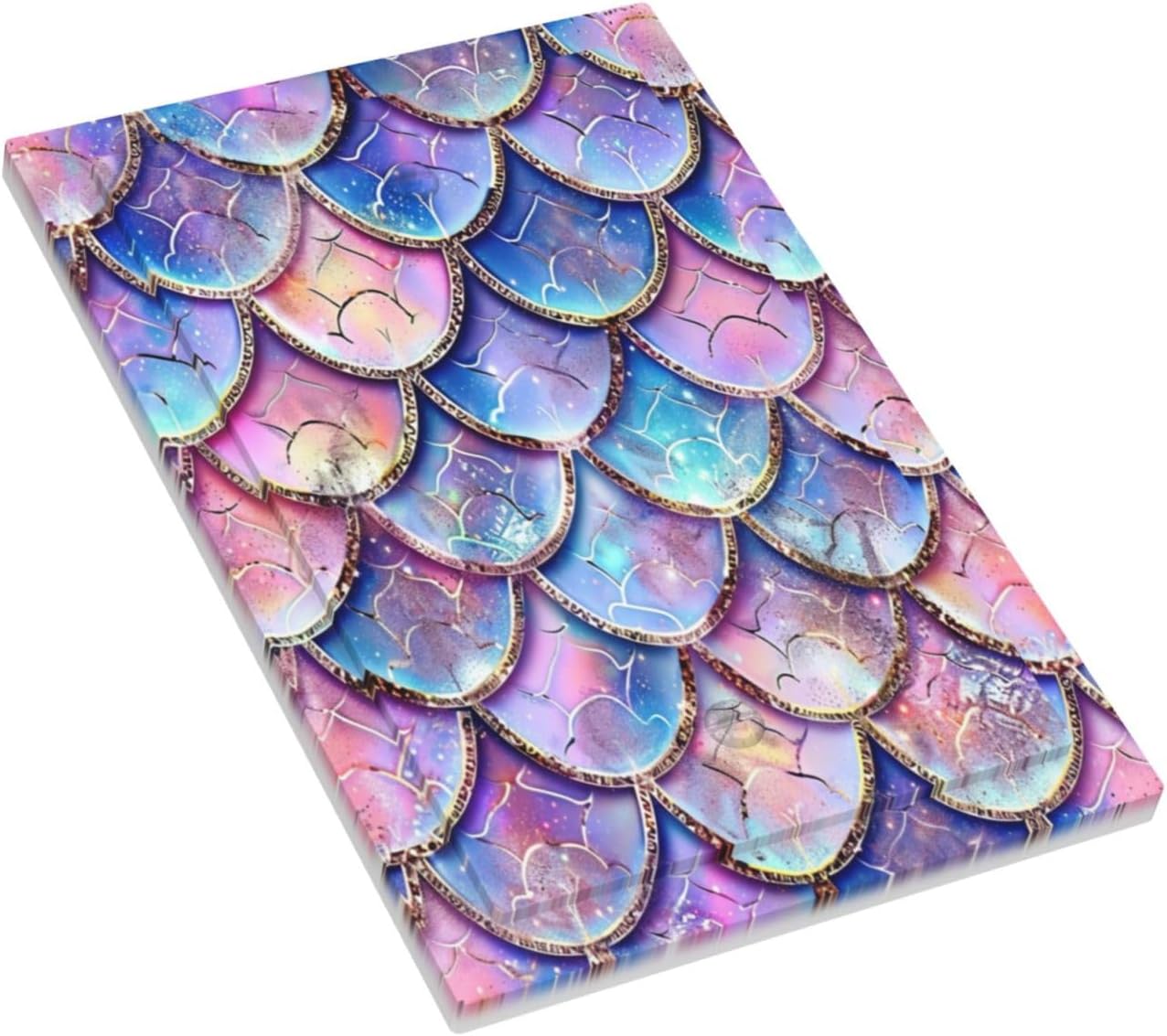 Decorative Switch Covers Plate Cute Pink Purple Mermaid Scales 1 Gang No Device Single Blank Outlet Covers Wall Plate Cover Light Switch Plate Electrical Faceplate for Bedroom Home Decor