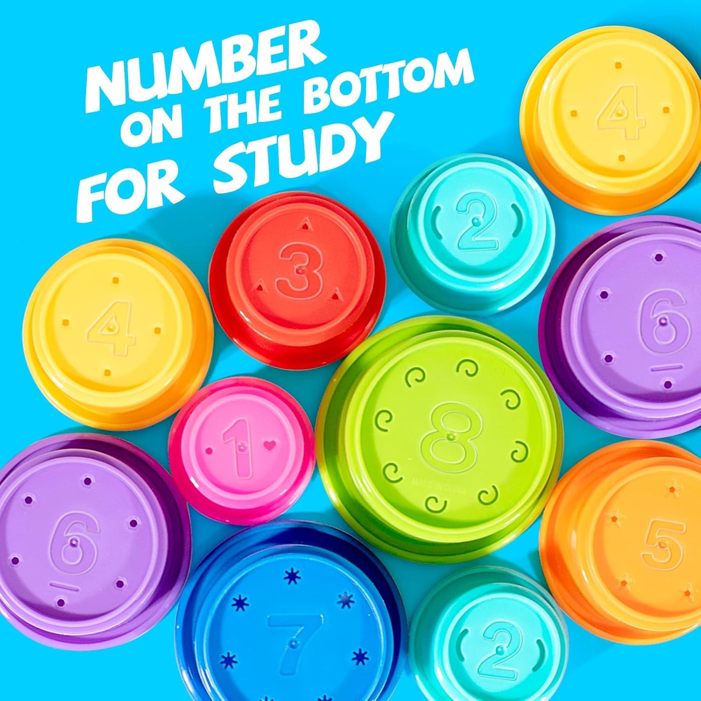 Hely Cancy No Hole Baby Dinosaur Bath Toys for Toddler, Mold Free Kids Bathtub Pool Toys (Dino+Cup)