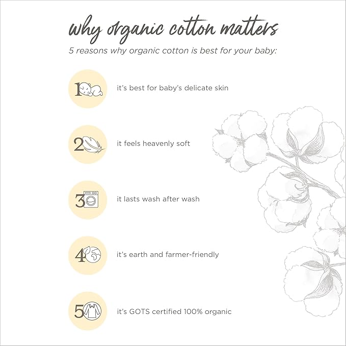 Burt's Bees Baby Bassinet Sheet, Fitted Unisex 100% Organic Jersey Cotton Bassinet Sheet for Standard Bassinet Mattress