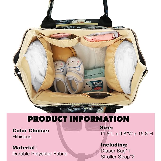 Femuar Diaper Bag Backpack Multifunction Maternity Diaper Bag for Baby Girls & Boys Large Capacity Travel Nappy Bags