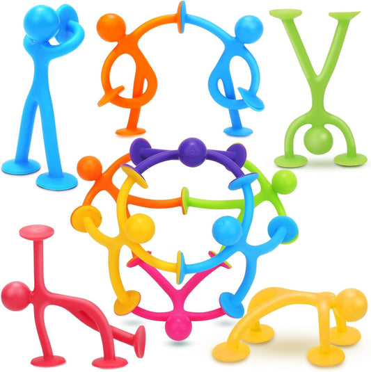 Suction Toys Sensory Fidget Toys for Kids: 21 Pack Creative Suction Sensory Toys Bath Toys for Toddlers Boys Girls - Fidget Travel Toys for Classroom Prizes Birthday Party Favors