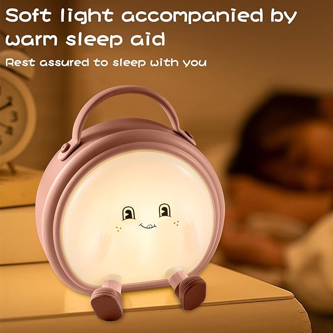 Night Light for Boys and Girls,Cute Room Decor Portable Night Lamp,Touch-Controlled Lighting,USB Rechargeable LED Bedroom Lighting Timer Bedside Table Lamps