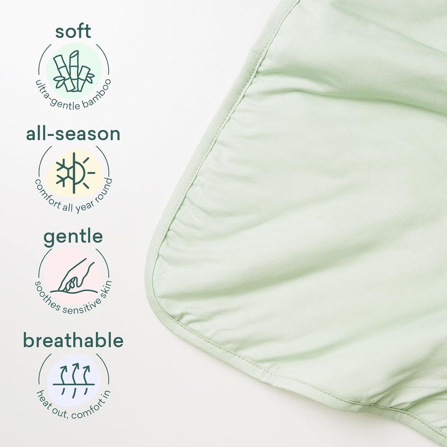 Supersoft Baby Blanket, Premium Bamboo Viscose Baby Quilt, Hypoallergenic and Breathable, for Newborns, 33"×33"