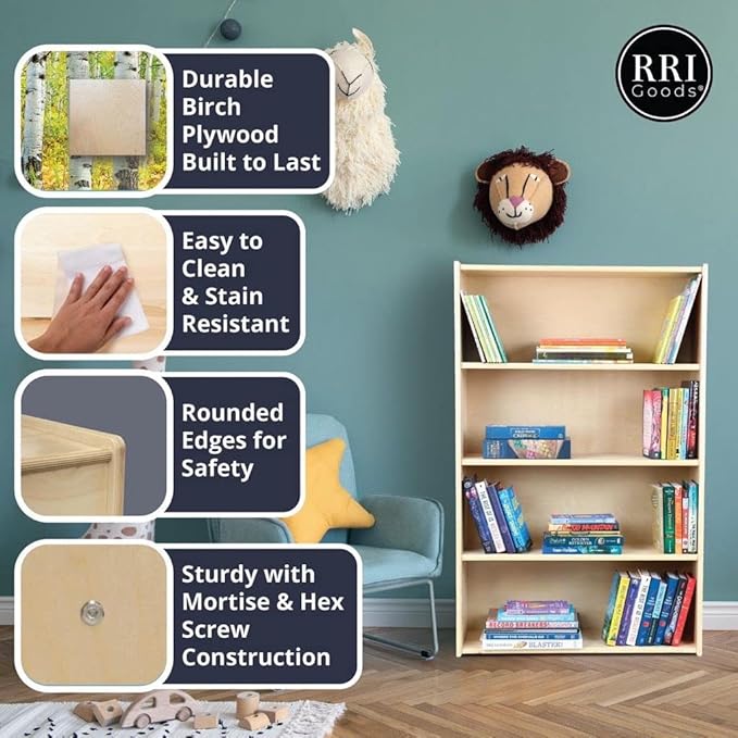 Wooden Low Chair with 3 Point Safety Harness, Perfect Montessori Baby lowchair Solution for Your 2-3 Year Toddlers or as a Dining Chair [Set of 2, Fully Assembled]