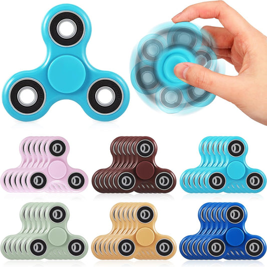 36 Pcs Fidget Spinner Toy Hand Fidget Spinner Bulk Sensory Fidget Toy Adults Fidget Spinners for Adults Kids Party Favors Classroom Prizes Gift Bag Fillers Fidget Relief Toys, 6 Colors