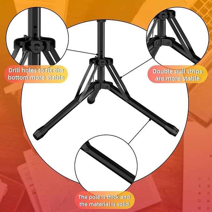 16 Inch Prize Wheel,Spinning Wheel with Adjustable Folding Tripod Floor Stand,12 Slots,1Bracket, Dry Erase Kit - Wheel of Fortune Game for Carnival, Casino & Trade Show.