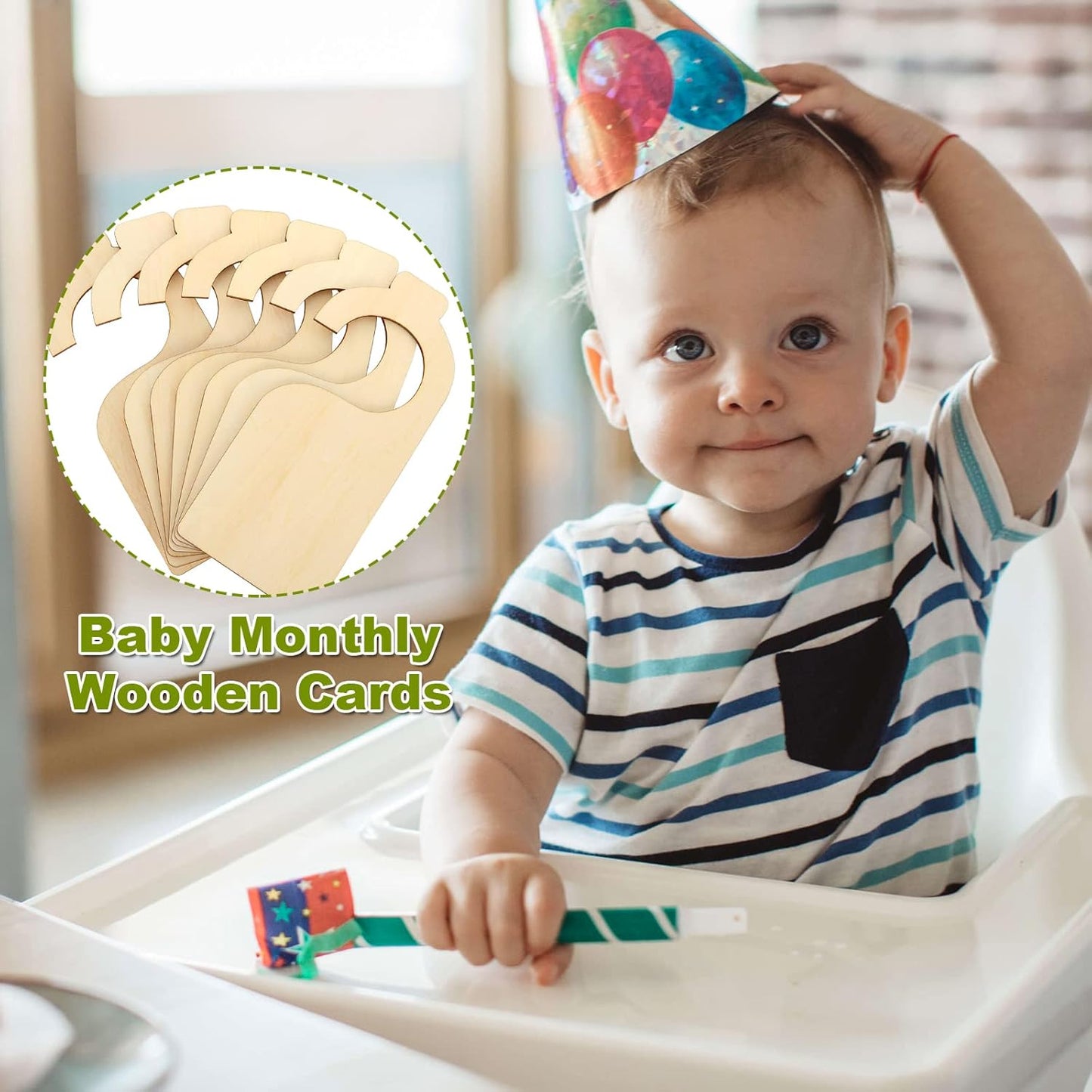 21 Pack Blank Clothing Rack Divider, Wooden Closet Size Divider, Closet Dividers Hanging Closet Dividers for Home Nursery Baby Clothes