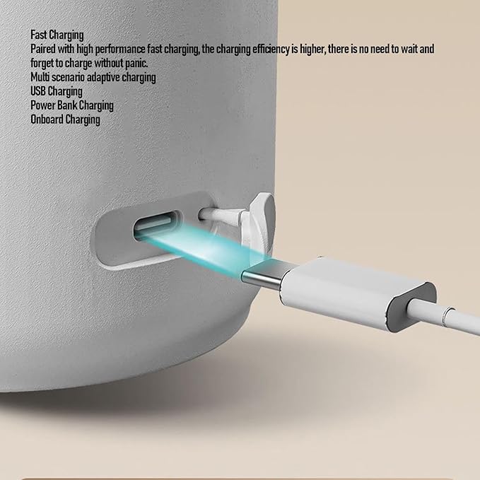 Fockety Baby Milk Warmer, 500ML Large Capacity Portable Bottle Warmer Leakage Travel Baby Milk Heater for Breastmilk and Formula