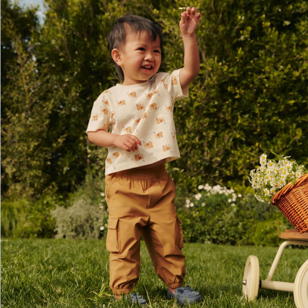 Amazon Essentials x Sofia Grainge Toddlers and Baby Boys' Short Sleeve T-Shirts, Pack of 2