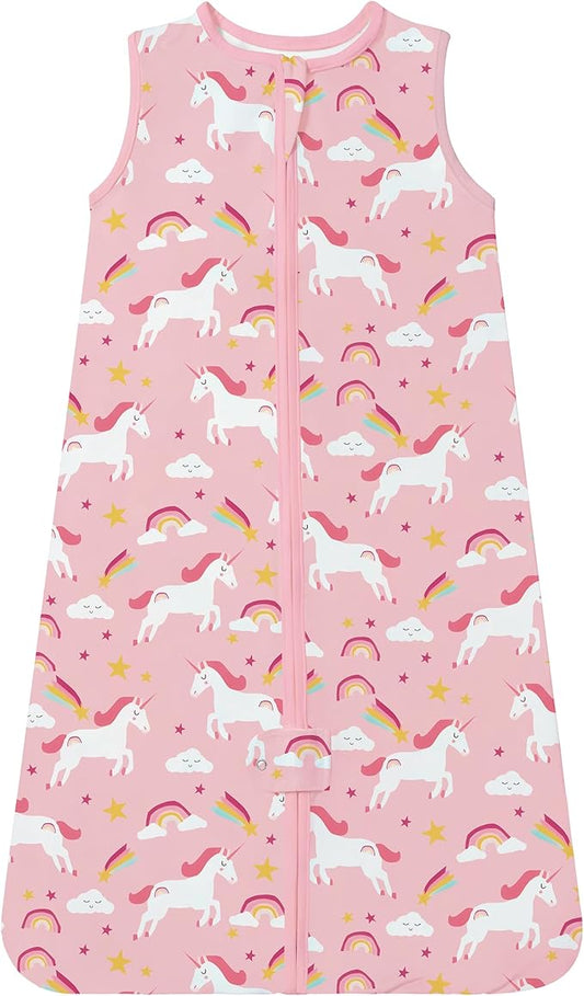 TotAha Light Sleep Sack, Stretchy, Soft, Cozy Wearable Blanket Sleep Bag with 2-Way Safe Zippers for 0-6-12-24 Months 0.5 TOG