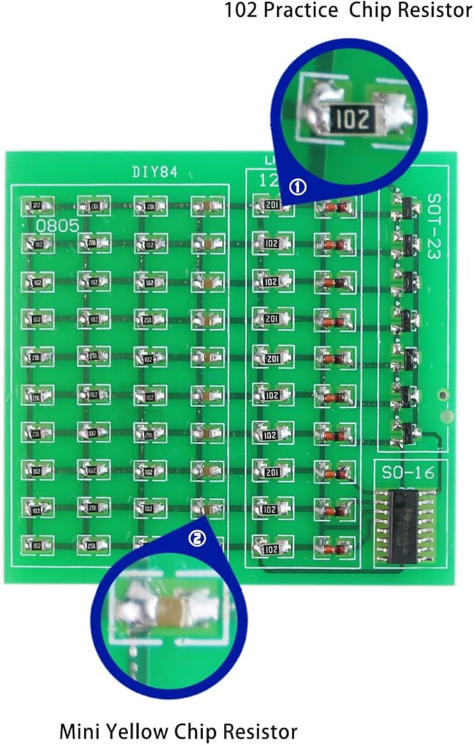 Soldering Practice Kit DIY 0805 Small SMD Circuit Kit Learn Soldering Kit For Beginners
