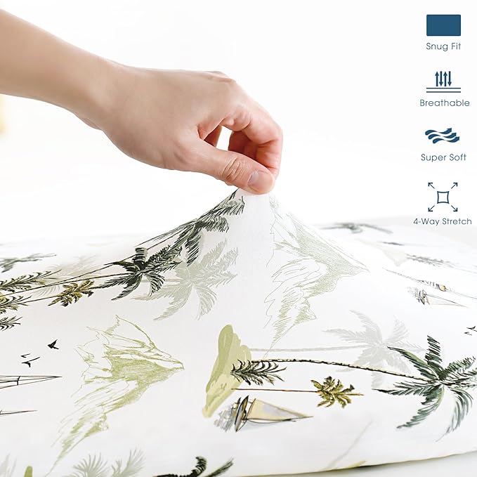 GRSSDER Stretchy Ultra Soft Fitted Bassinet Sheets 3 Pack, Universal Fit for Baby Cradle Moses Basket Oval Rectangle Mattress Safe and Snug, Sunny Holiday Print