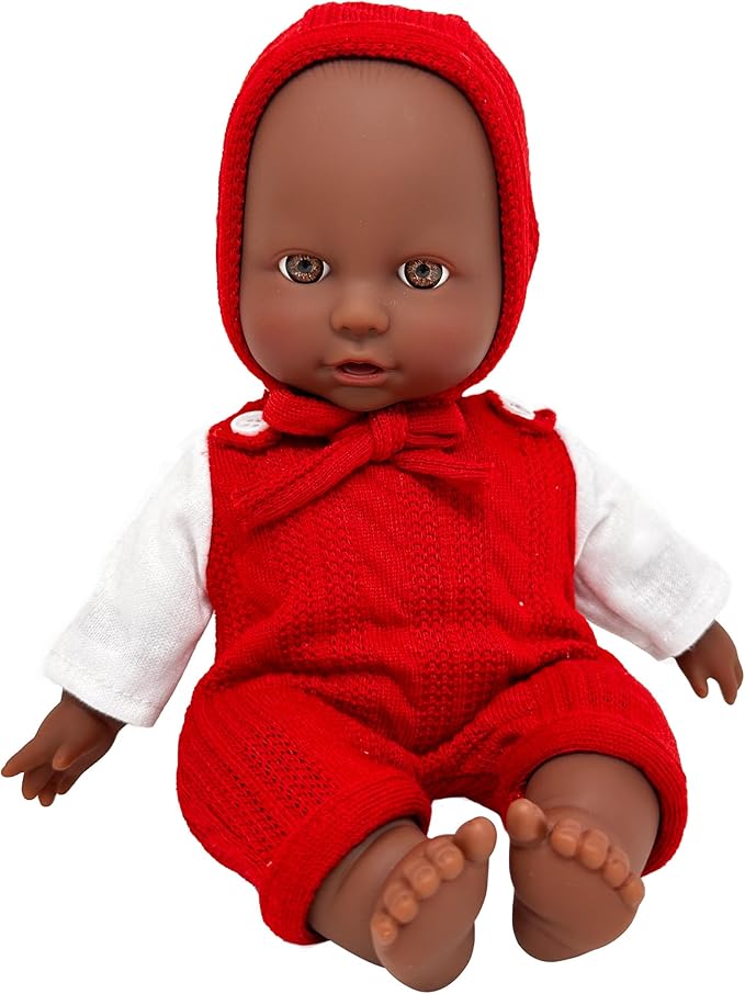 12 inch Realistic Baby Doll with Soft Body and Vinyl Head, Arms, and Legs, Beautiful Soft Baby Doll Dressed in a Matching Onesie and Hat – Packaged in a Gift Box– Ideal Size for Toddlers, Boys, Girls