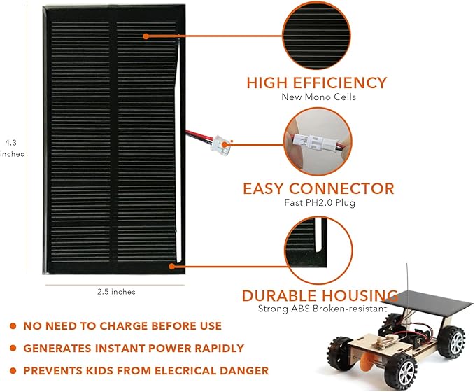 Solar-Powered Car V300, Wooden STEM Kit with Wireless Remote Control for Boys and Girls, Hybrid Powered by Solar Power and Batteries, Educational Motor Toy Gift for Kids Aged 8-12