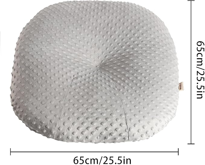 OWLOWLA Newborn Lounger Cover,Minky Removable Slipcover Fits Newborn Lounger for Baby Boy Girl(Gray)