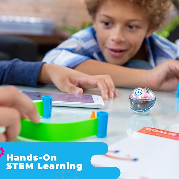 Sphero Mini Activity Kit - App-Enabled Coding Robot - 55 Piece Construction Set & Activity Cards - STEM Educational Toy for Kids - Bluetooth Connectivity - Interactive & Fun Learning for Ages 8+