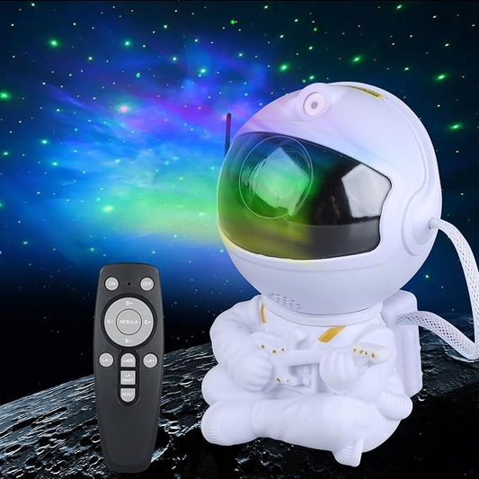 Astronaut Star Projector, Star Projector Galaxy Light for Kids，8 Modes Remote and 270° Adjustable Led Lights for Bedroom, Girls Room Decoration, Home Theater, Ceiling, Timer (White Guitar)