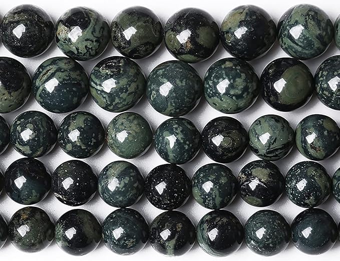10MM 38PCS Natural Stone Kambaba Jasper Loose Beads for Jewelry Making DIY Bracelet Necklace