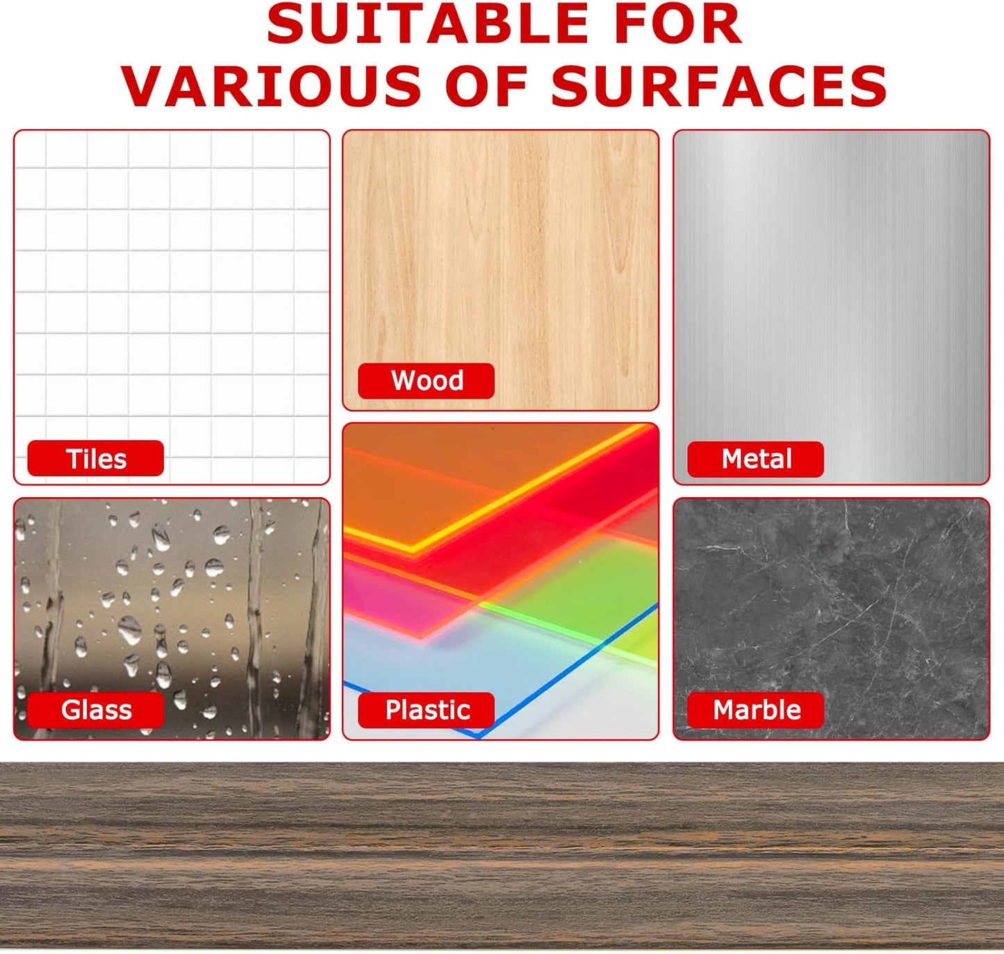 Flexible Wall Corner Protector Moulding Trim Peel and Stick Wall Corner Guards Edge Protector Self Adhesive Molding Trim Strip for Edge Ceiling (Smoked Brown Wood Grain, 0.8 in x 40 Ft)