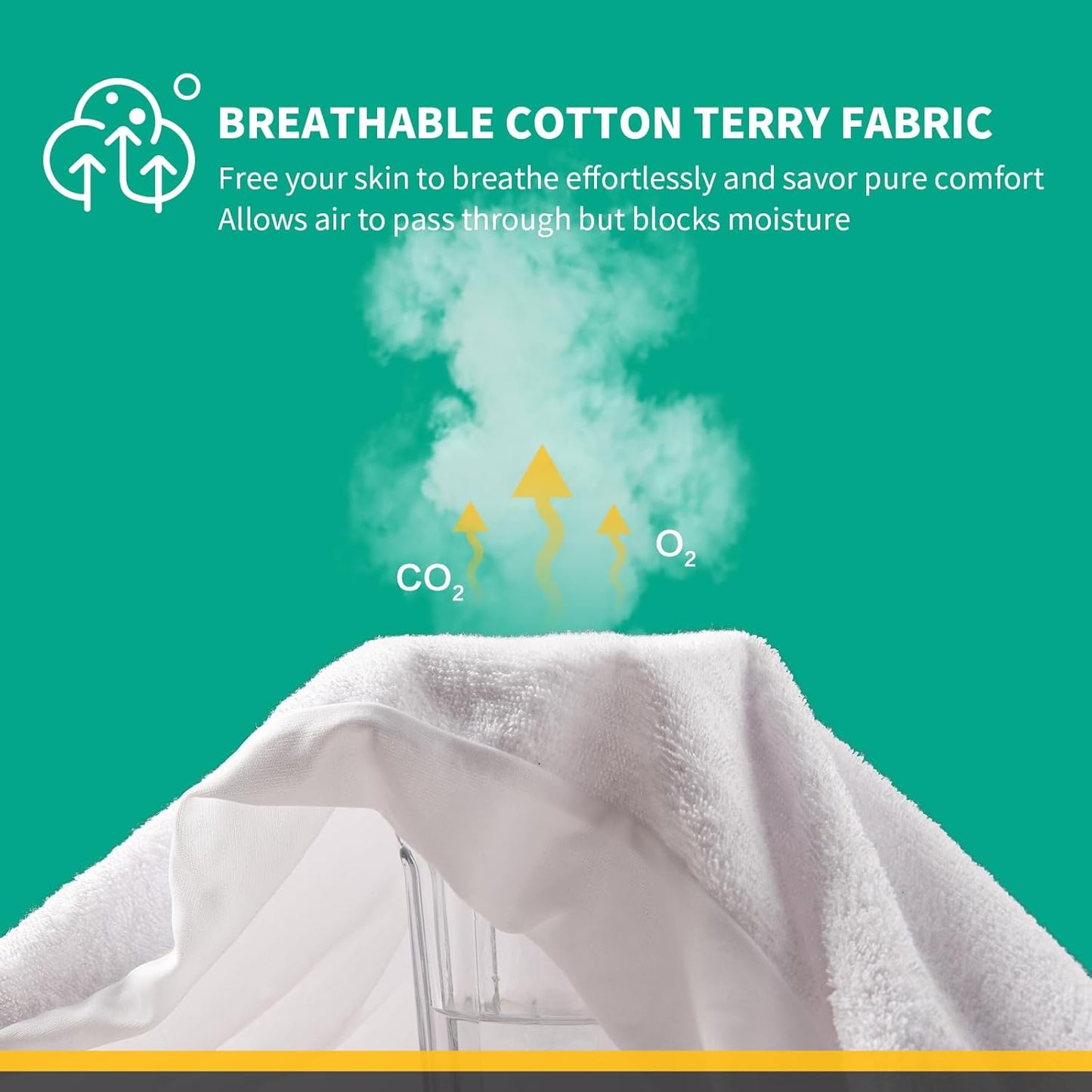 LAVANCE Premium Cotton Terry Mattress Protector – Full Size, Waterproof Soft Noiseless Dirt-Proof Washable Bed Mattress Cover