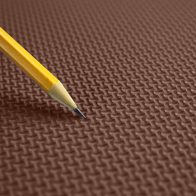 Flooring Inc's 1/2" Soft Non-Toxic Baby Play Mat, Toddler Playmat, Colorful Puzzle PlayMat, Floor Mats for Kids & Babies, EVA Foam Interlocking Tiles for Nursery & Playroom | Brown, 12 Tiles, 48 Sq/Ft