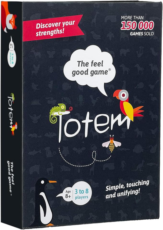 Totem the feel good game – Team Building, Therapy Games for Teens, Family Games for Kids and Adults, Counseling Activities, Boost Mindfulness, Social Emotional Skills and Self-Esteem