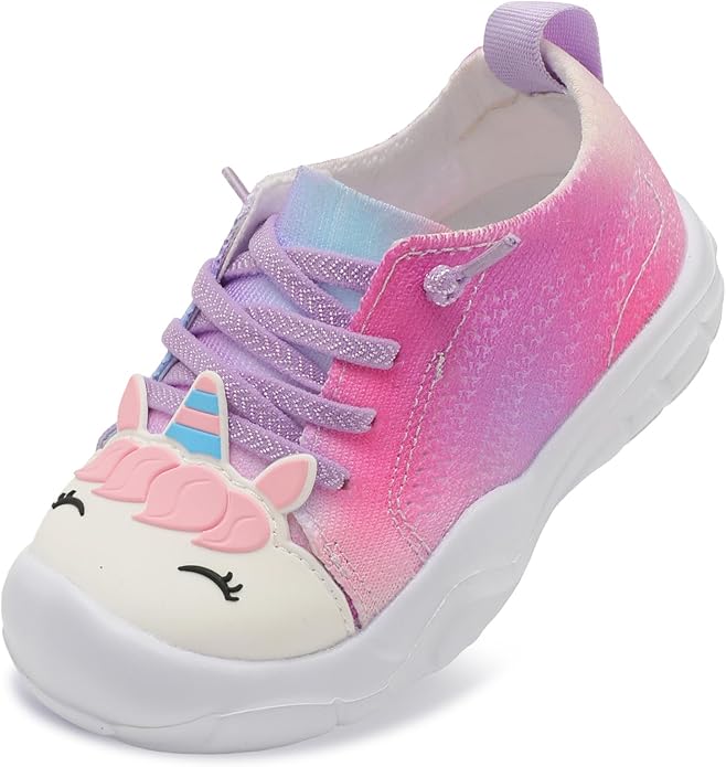 JIASUQI Toddler Shoes for Boys Girls Slip on Sneakers Wide Toe Walking Shoes Toddler Sock Shoes